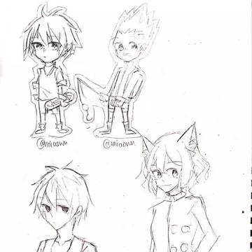 鉛筆落書き
