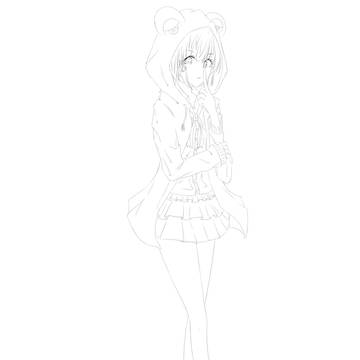 友人を描きました。