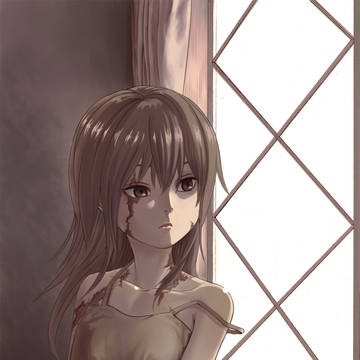 シルヴィは窓の外を眺めている…。