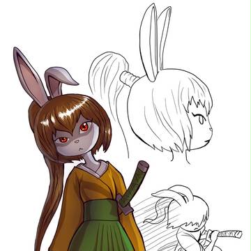 ウサギの浪人