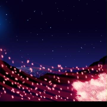 紺碧の彎月、紅の風