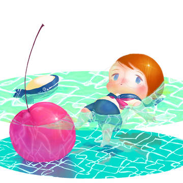 暑すぎて、ソーダに溺れる
