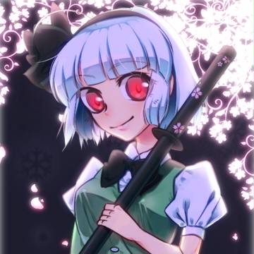 桜背後に
