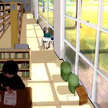図書館と女子高生