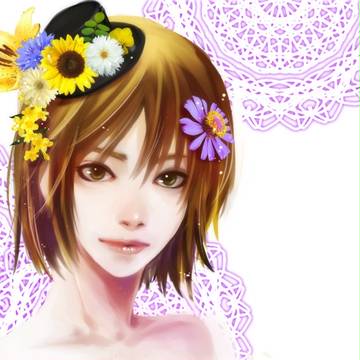 お花と女の子