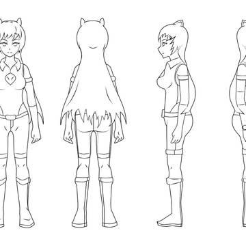 Berryna Foxie Lineart