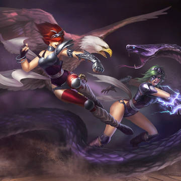 白銀聖闘士 魔鈴 VS シャイナ