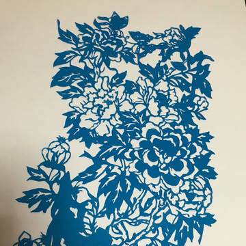 切り絵・花
