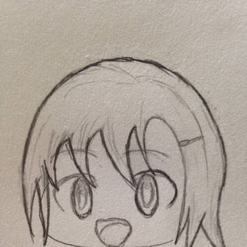 李衣菜5分描き