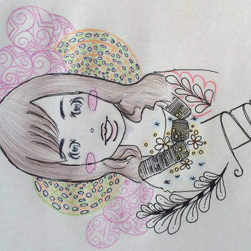 初描き