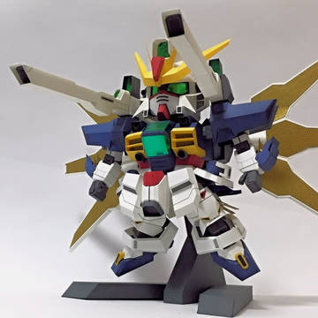 【ペーパークラフト】SDガンダムダブルエックス(製作中)
