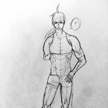 シャーペン描き