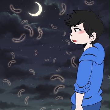 月とカラ松...的な