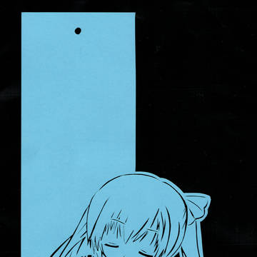 短冊切り絵 瑠川さらちゃん誕生日おめでとう