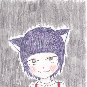 猫目かいてみた。