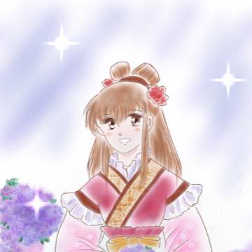 紫陽花に囲まれて