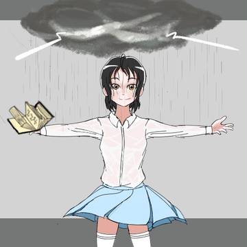小さい雨雲の魔法