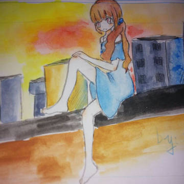 【中文注意】尝试夕阳上色