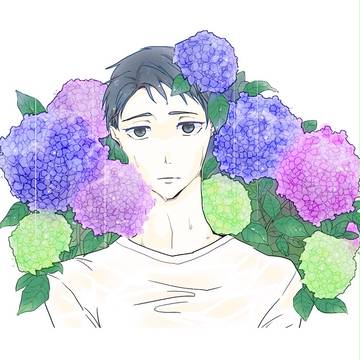 梅雨の紫陽花