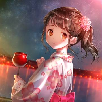 夏の夜の匂いに包まれて