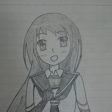 五月雨（模写）