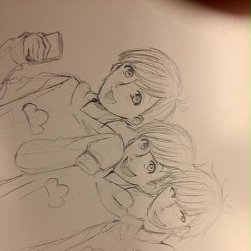 自分絵注意！弟松。