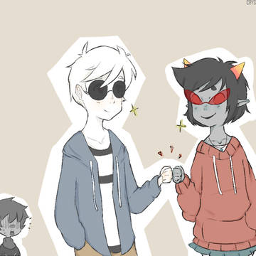 dave and terezi fistbump