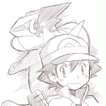 サトシとゲッコウガ