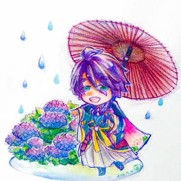 夏の花と歌仙