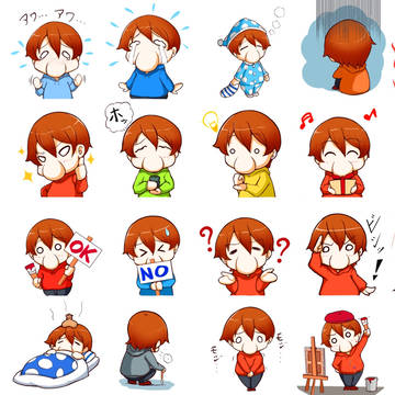 LINEスタンプ＆着せ替え作りました。