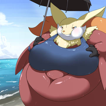 浜辺にて