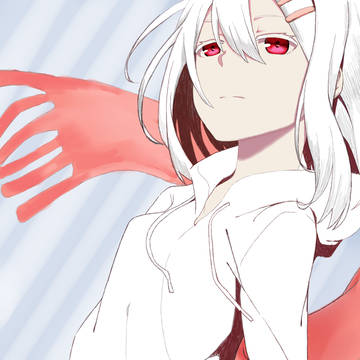 临摹 围巾少女