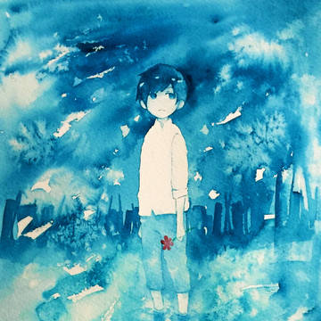 川を渡る