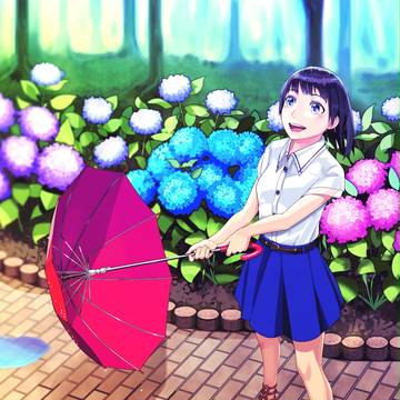 雨上がりの虹