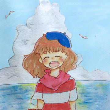 青い空、白い雲