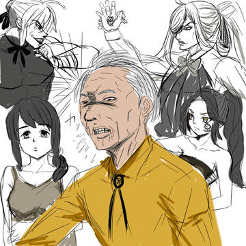 落書きおじいさん