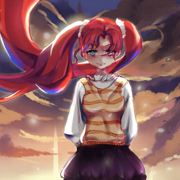 夜幕下的小女孩？