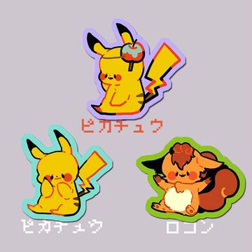 【壓克力胸章】Pokemon坐坐系列
