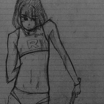 おにゃのこ模写