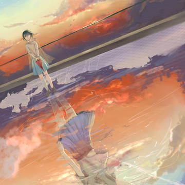夕日