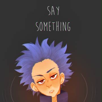 say sth