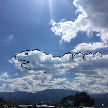 ゴジラ雲……?