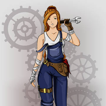 Claire concept #1 (mechanic)