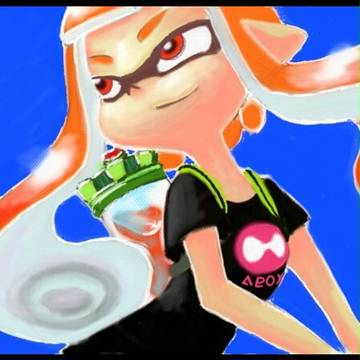 絵心教室でsplatoon ガール