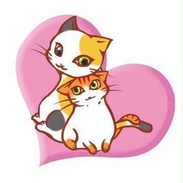 バレンタイン猫