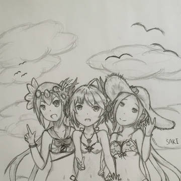 夏休みの少女達