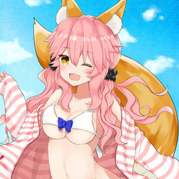 水着キャス狐