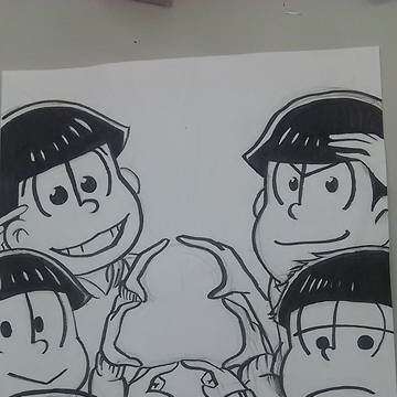 落書き松