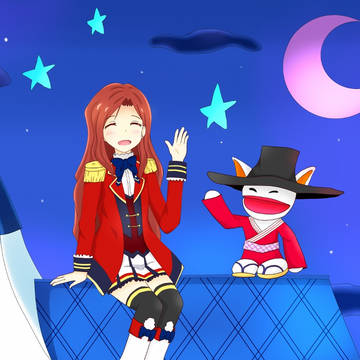 夜空のファッションタイム…です…？