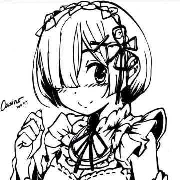【切り絵】レム【リゼロ】